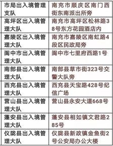 南充开通出入境证件 全国通办 ,附多个自助服务区地址